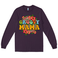 Plum groovy mama Long Sleeve Tee - Zillion Design Studio