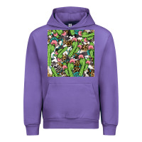 Tulip Western Cactus And Turquoise Gemstone With Leopard And Cowhide Seamles Urban Hoodie - BundleAndBundleShop