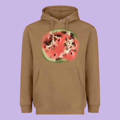 Watermelon Cowhide Patch3 Heavyweight Hoodie Designed By Jahusdesignshop