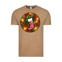 Vintage Coffee Santa Stocking Christmas Vintage Tee - RanaPortraitStore