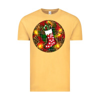 Vintage Mustard Santa Stocking Christmas Vintage Tee - RanaPortraitStore