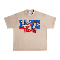 French Oak love texas map Urban Heavy Tee - Zillion Design Studio