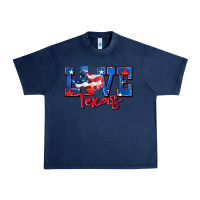 Navy love texas map Urban Heavy Tee - Zillion Design Studio
