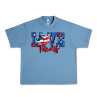 Pebble Blue love texas map Urban Heavy Tee - Zillion Design Studio