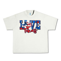 Pistachio love texas map Urban Heavy Tee - Zillion Design Studio
