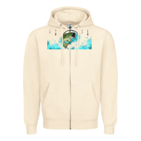 Sandshell jumping bass fishing 16oz libbey cup Zipper Hoodie - HRA Design Shop