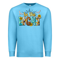 Ocean Blue be the light Premium Sweatshirt - NancyCooperArtShop