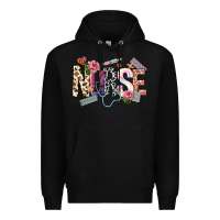 Black nurse Premium Hoodie - NancyCooperArtShop