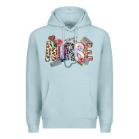 Blue Mist nurse Premium Hoodie - NancyCooperArtShop