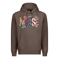Coffee nurse Premium Hoodie - NancyCooperArtShop