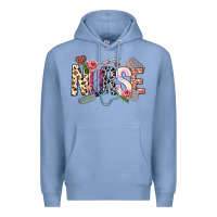 Colony Blue nurse Premium Hoodie - NancyCooperArtShop