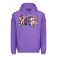 Purple nurse Premium Hoodie - NancyCooperArtShop