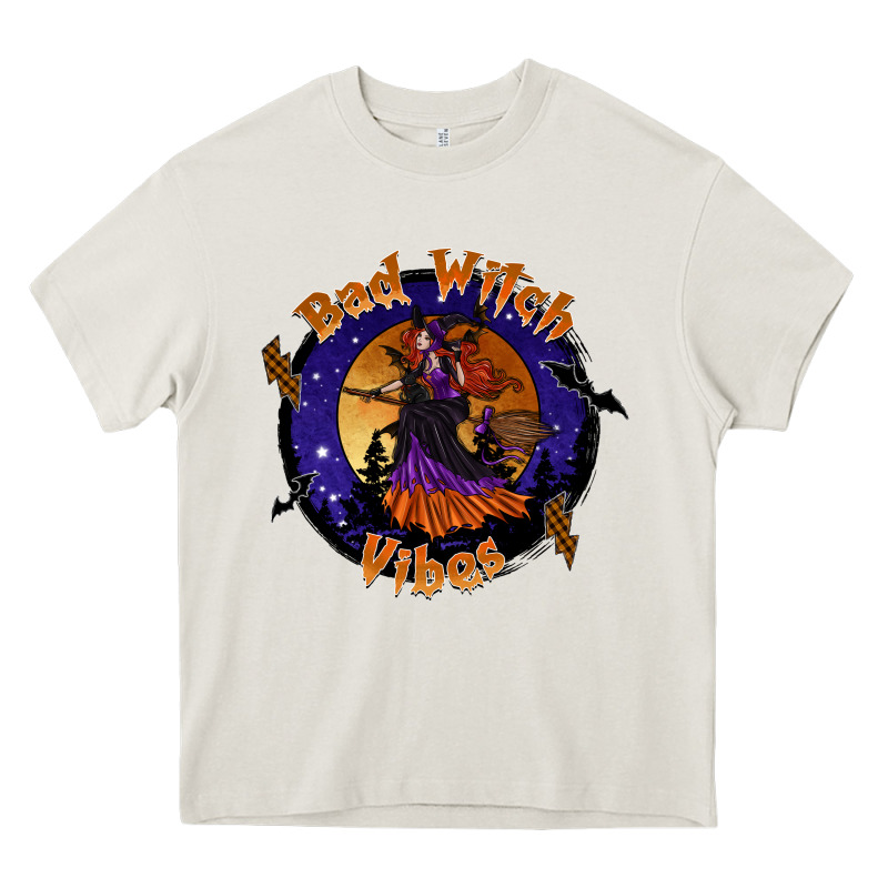 Bad Witch Vibes Heavy Core Tee by SublimationCraftShop | Teevron