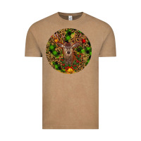Vintage Coffee Christmas Reindeer Vintage Tee - RanaPortraitStore