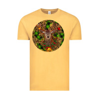 Vintage Mustard Christmas Reindeer Vintage Tee - RanaPortraitStore