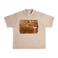 French Oak American melanin flag Urban Heavy Tee - texasbilliewilder