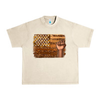 Sandshell American melanin flag Urban Heavy Tee - texasbilliewilder