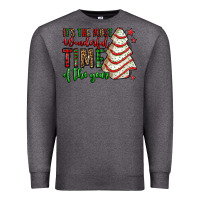 Charcoal Heather it's the most wonderful time of the year christmas tree cake Premium Sweatshirt - Jasminsmagicworld