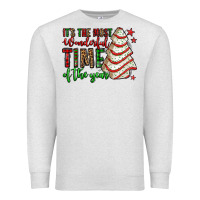 Oatmeal Heather it's the most wonderful time of the year christmas tree cake Premium Sweatshirt - Jasminsmagicworld