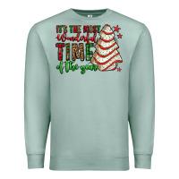 Seafoam it's the most wonderful time of the year christmas tree cake Premium Sweatshirt - Jasminsmagicworld