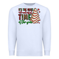 White it's the most wonderful time of the year christmas tree cake Premium Sweatshirt - Jasminsmagicworld