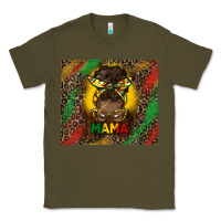 Army Green juneteenth afro bun mama tumbler Classic Tee - HRA Design Shop