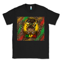 Black juneteenth afro bun mama tumbler Classic Tee - HRA Design Shop