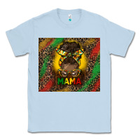 Dusty Blue juneteenth afro bun mama tumbler Classic Tee - HRA Design Shop