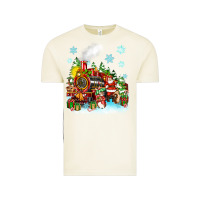 Vintage Arctic christmas santa and friends train Vintage Tee - Zillion Design Studio