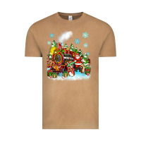 Vintage Camel christmas santa and friends train Vintage Tee - Zillion Design Studio