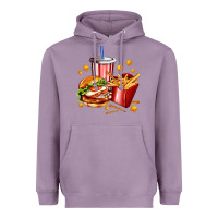 Lavender hamburger potatoes and coke Heavyweight Hoodie - AdoDesignShop