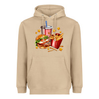 Mushroom hamburger potatoes and coke Heavyweight Hoodie - AdoDesignShop