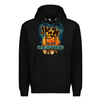 Black life is better by the campfire Premium Hoodie - NancyCooperArtShop