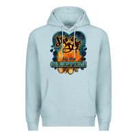 Blue Mist life is better by the campfire Premium Hoodie - NancyCooperArtShop