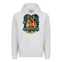 Dove Grey life is better by the campfire Premium Hoodie - NancyCooperArtShop
