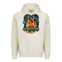 Oatmeal Heather life is better by the campfire Premium Hoodie - NancyCooperArtShop