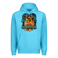 Ocean Blue life is better by the campfire Premium Hoodie - NancyCooperArtShop
