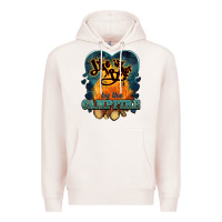 Pale Pink life is better by the campfire Premium Hoodie - NancyCooperArtShop