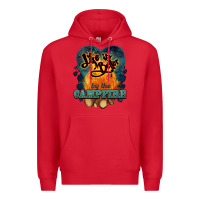 Red life is better by the campfire Premium Hoodie - NancyCooperArtShop