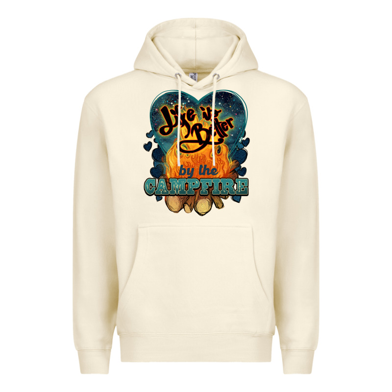 Life Is Better By The Campfire Premium Hoodie by NancyCooperArtShop | Teevron