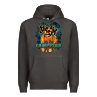 Smoke life is better by the campfire Premium Hoodie - NancyCooperArtShop