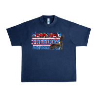 Navy long live freedom Urban Heavy Tee - Zillion Design Studio