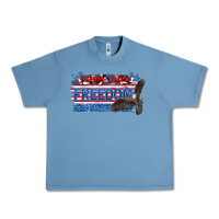 Pebble Blue long live freedom Urban Heavy Tee - Zillion Design Studio