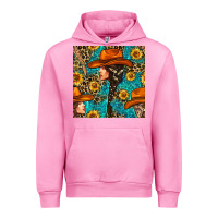 Fuchsia Pink Western Girl Hair Clasp And Sunflower With Leopard And Glitter Seamles Urban Hoodie - BundleAndBundleShop