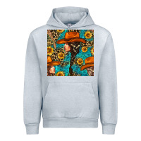 Western Girl Hair Clasp And Sunflower With Leopard And Glitter Seamles Urban Hoodie | Teevron