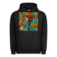 Pigment Black Western Girl Hair Clasp And Sunflower With Leopard And Glitter Seamles Urban Hoodie - BundleAndBundleShop