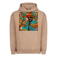 Pigment Burro Western Girl Hair Clasp And Sunflower With Leopard And Glitter Seamles Urban Hoodie - BundleAndBundleShop