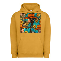 Pigment Peanut Butter Western Girl Hair Clasp And Sunflower With Leopard And Glitter Seamles Urban Hoodie - BundleAndBundleShop