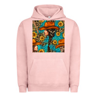 Pigment Salmon Western Girl Hair Clasp And Sunflower With Leopard And Glitter Seamles Urban Hoodie - BundleAndBundleShop