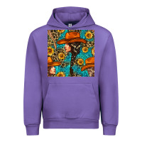Tulip Western Girl Hair Clasp And Sunflower With Leopard And Glitter Seamles Urban Hoodie - BundleAndBundleShop